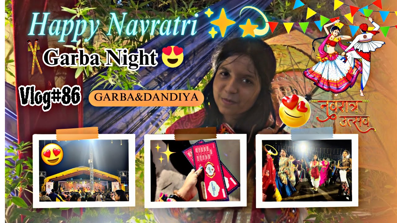 Happy Navratri ✨|| Dandiya & Garba || Garba Night😍|| Navratri2k25💫 ||