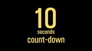 10 seconds timer / countdown timer / number color / yellow