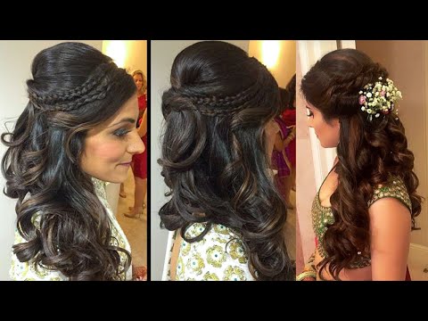 भारतीय दुल्हनों के लिए भव्य नवीनतम हेयर स्टाइल | दुल्हन के बालों की सजावट,  दुल्हन के केश भारतीय शादी, भारतीय दुल्हन के केश