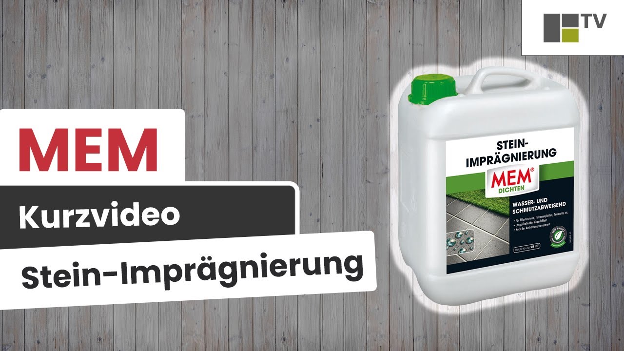MEM - Steinimprägnierung - Einfach die Steine imprägnieren | Baunox TV