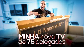 Matheus Kise Vídeos A MAIOR TV que eu JÁ TIVE! LG NanoCell NANO90 de 75 POLEGADAS | Análise 3 meses depois!