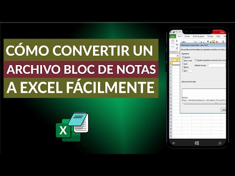 Cómo Convertir o Importar un Archivo de Bloc de Notas a Excel Fácilmente