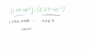 Introduction to Physics - Lesson 4 - Subtraction in Scientific Notation