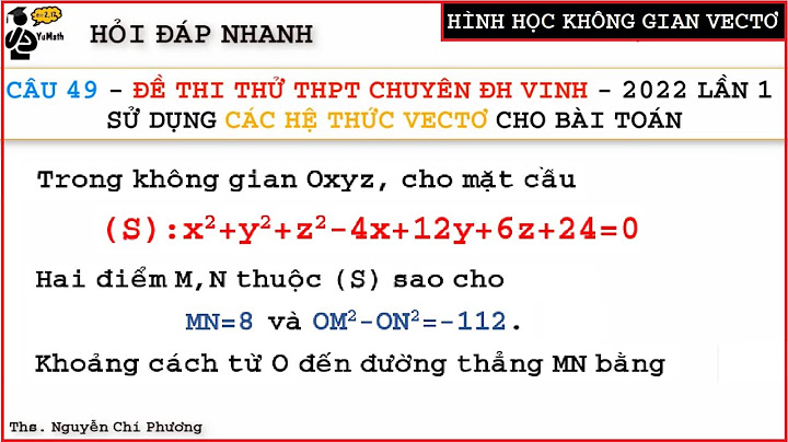 Đề thi thử môn toán trường chuyên đại học vinh