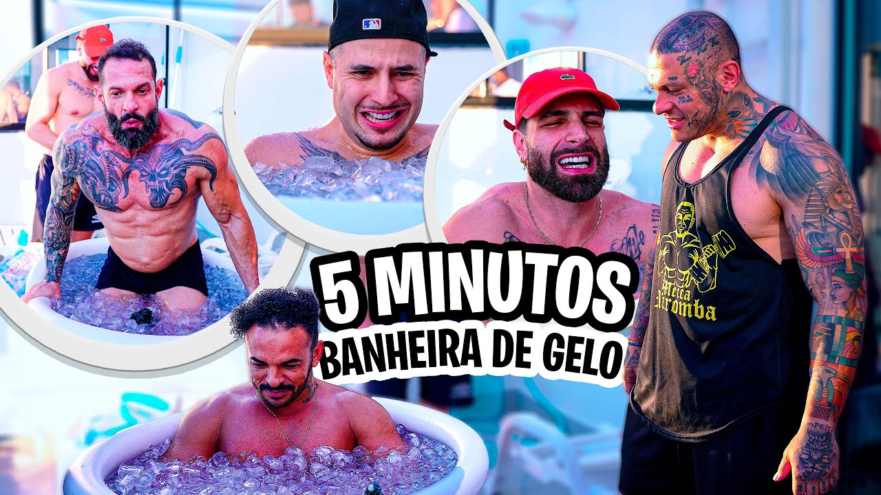 DESAFIO DA BANHEIRA DE GELO: MURALHA, TIAGO CELLI, LUCAS FREESTYLE E OMICHELIAS