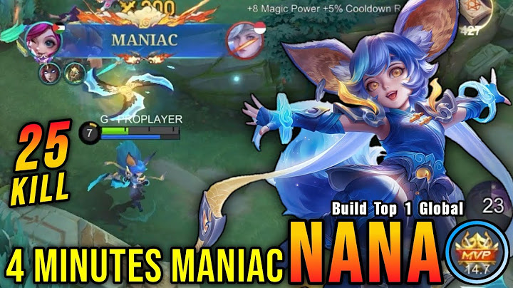 4 Minutes MANIAC!! Finally Best Item for Nana Insane 25 Kills!! - Build Top 1 Global Nana ~ MLBB
