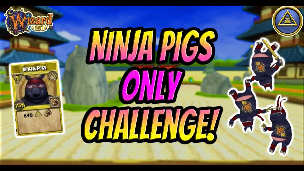 Wizard101: Max Myth PvP (150) Ninja Pigs Only Challenge!