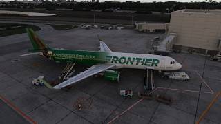 FS24 FSLabs Frontier A321neo & first look at MK Studios Fort Lauderdale-Hollywood Intl Airport FLL