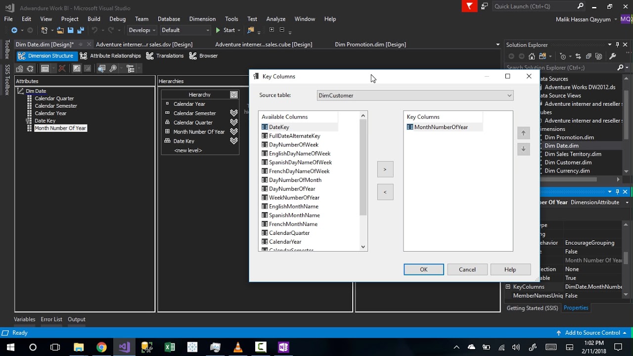 AdvantureWork Date Dimension