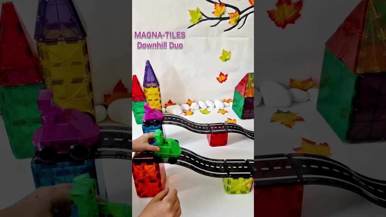 Ready, set, go! With the new MAGNA-TILES Downhill. #kidstoys #educationaltoys #toybox