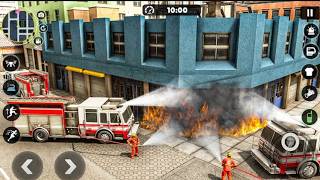game Fire Truck City Rescue Simulator - 911 US Emergency Ambulance Driving 3D : Android Gameplay screenshot 4