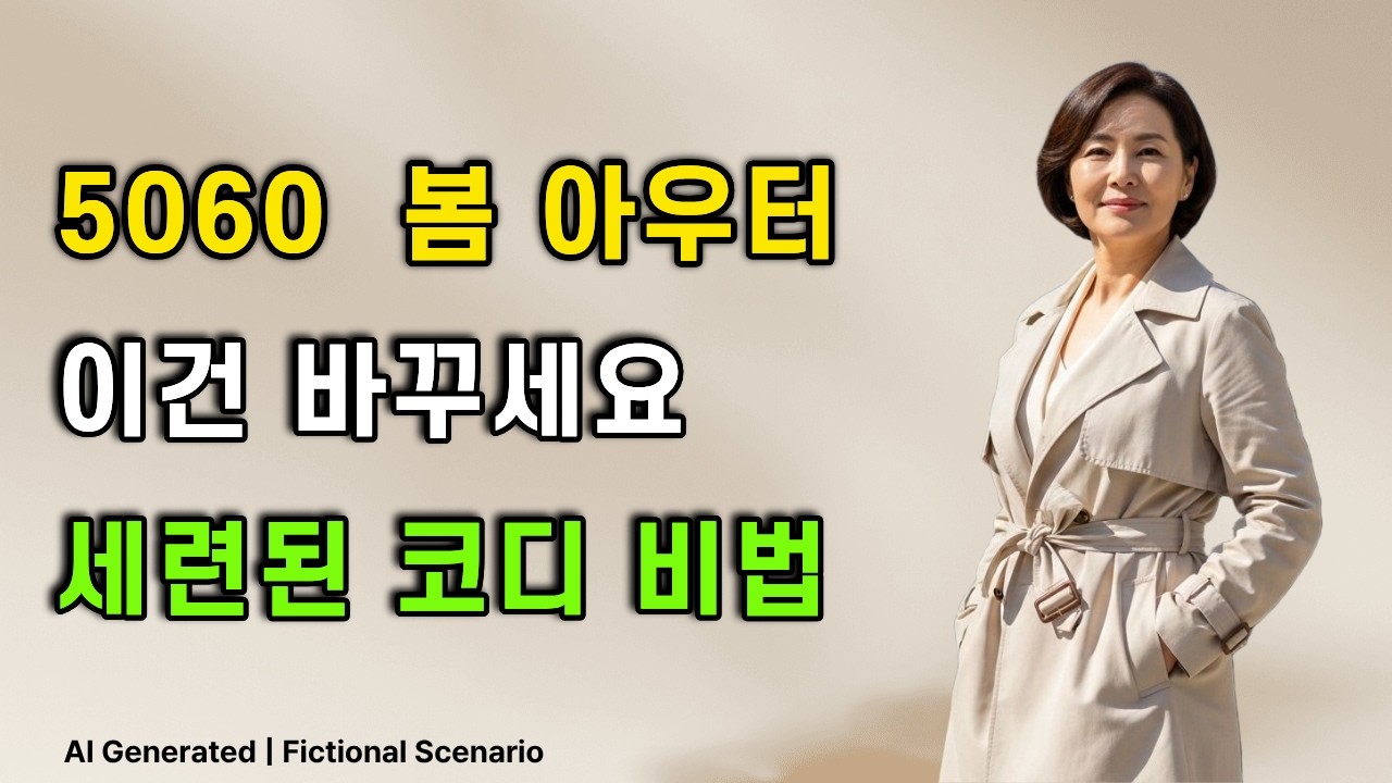 “5060 봄 아우터, 이렇게 입어야 예쁩니다” 봄인데 그  아우터 그대로 입으면 손해입니다.|봄 코디|5060 봄 패션| 패션 실수|