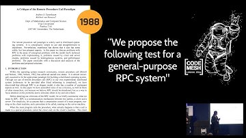 Christopher Meiklejohn, Caitie McCaffrey - A Brief History of Distributed Programming: RPC