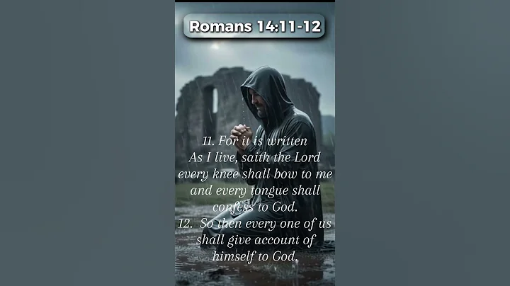 ROMANS 14:11-12, DAILY BIBLE VERSE #viral #fypシ #bible #jesus #god #peace #love #daily #bibleverse