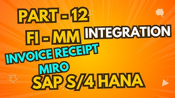 FI-MM Integration How to post Invoice in SAP S/4 Hana #MIRO #SAPFICO