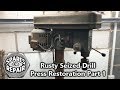 Rusty Seized Solid Drill Press Restoration & Repair - Part 1 - Teardown and Electrical Repairs