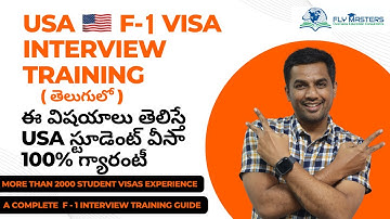 USA student visa(F1) interview training | A complete guide with all possible Q&A | FLY MASTERS