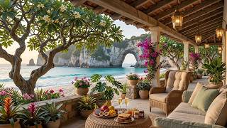 Morning Beach Retreat Jazz Relaxing Jazz with Ocean View Garden Ambience for Study Relaxation