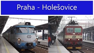 Vlaky Praha-Holešovice - 18.2.2015 / Czech Trains Praha-Holešovice