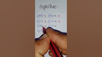 Basic Maths | Signs Rule | #short | #youtubeshorts | #learning