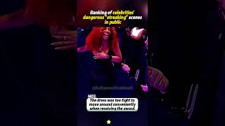 Ranking of celebrities' dangerous "streaking" scenes in public.#funny  #celebrityfail #livefail