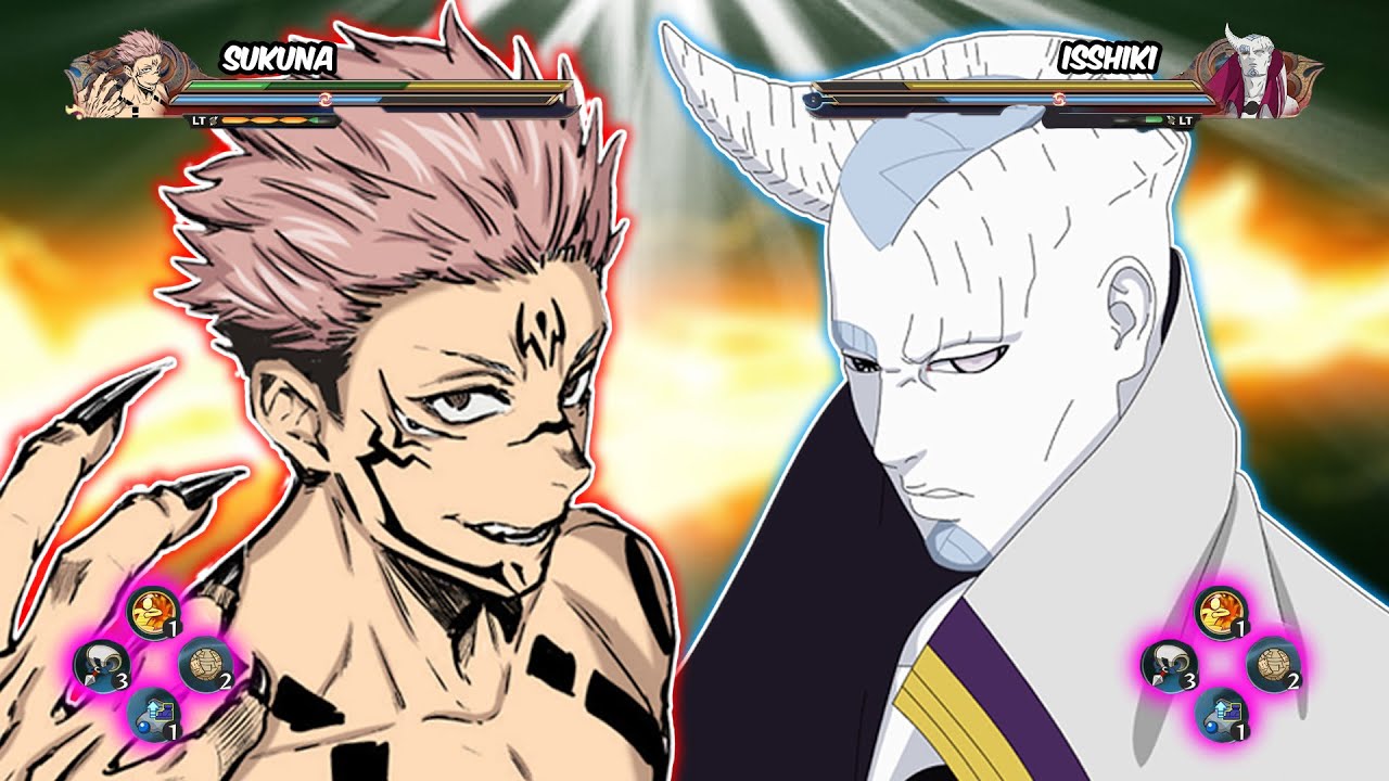 SUKUNA FULL POWER VS ISSHIKI FULL POWER Anime Mugen YouTube
