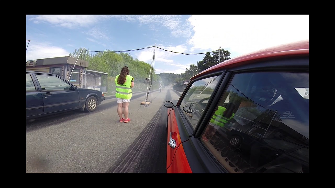 Capri Cosworth VS Volvo 940 turbo Eikås 2018 0-201m Street legal.