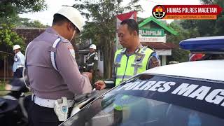 Polres Magetan : POM TNI dan Propam Polri Gelar Razia Gabungan Terhadap Anggota TNI-Polri