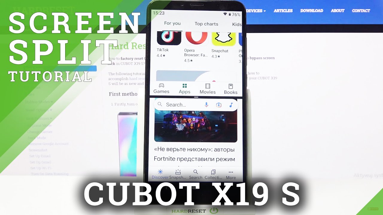 How to Use Split Screen Option in Cubot X19 S – Operate Two Apps on Display