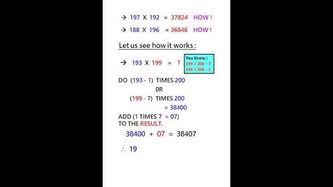 80. Learn how to multiply numbers less than 200 but greater than 100 #mathstricks #matheducation