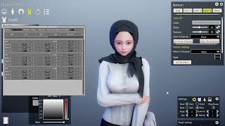 Hijab 2 Preview Front & Back Cloth Physics & Adjustable Honey Select 2