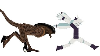 Xenomorph runner test Attack On Oliver [Dc2] animation