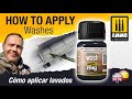 How to apply washes  cmo aplicar lavados