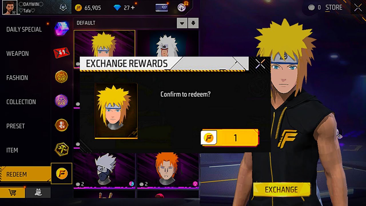 ADAM GOT 😱 FREE NARUTO HEAD 🎁 ONLY 1 GOLD 🔥 FREE FIRE