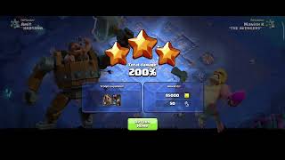 Clash of clans builder base attack gameplay with night witch 