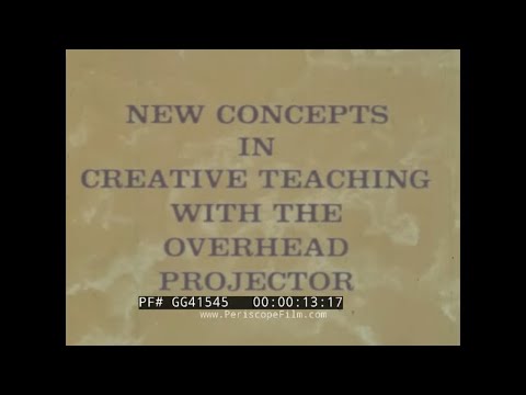 "NEW CONCEPTS IN CREATIVE TEACHING WITH THE OVERHEAD PROJECTOR" 1963 3M INSTRUCTIONAL FILM GG41545