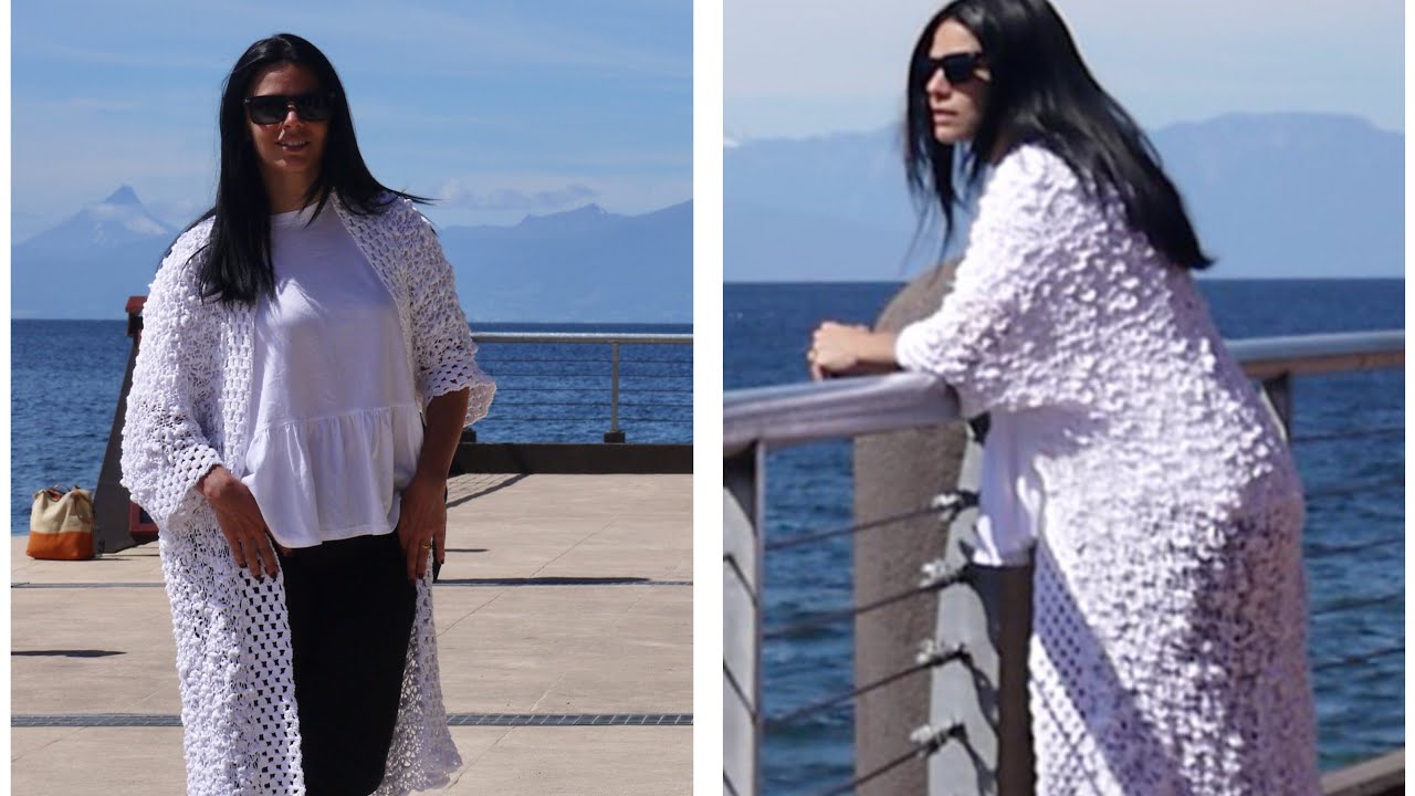 Cardigan con rectángulos!!