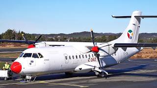 DAT ATR-42 Start up and takeoff | Stord airport, april 2026