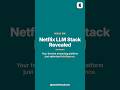 How Netflix Built a Custom Stack for LLM Inference #infrastructure #ai #netflix