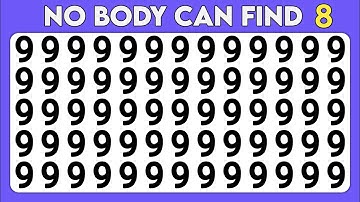 Test your eyes - Number and Letter Odd One Out challenge | Observation Skills Power 