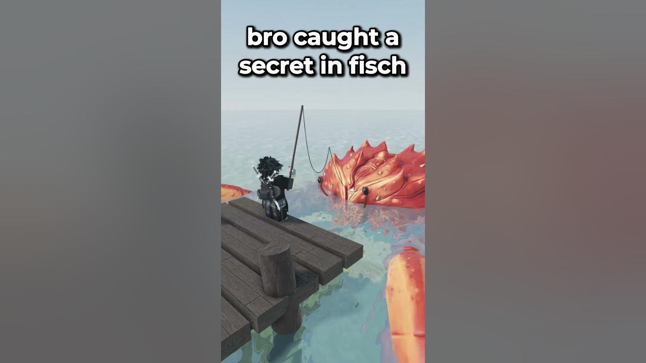 bro caught a secret fish in fisch #thestrongestbattleground #fisch