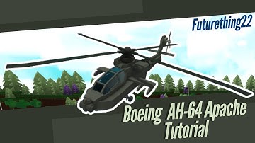 (V1) Boeing AH-64 Apache Attack Helicopter Tutorial (Roblox Build a Boat for Treasure)