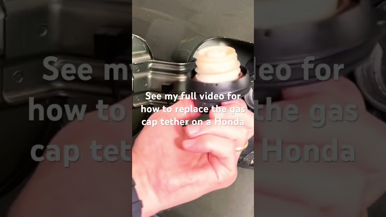 Replace a broken gas cap tether on a Honda - YouTube