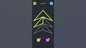 Single Line Puzzle Drawing Level 11 Gameplay #singleline #puzzledrawing #shorts