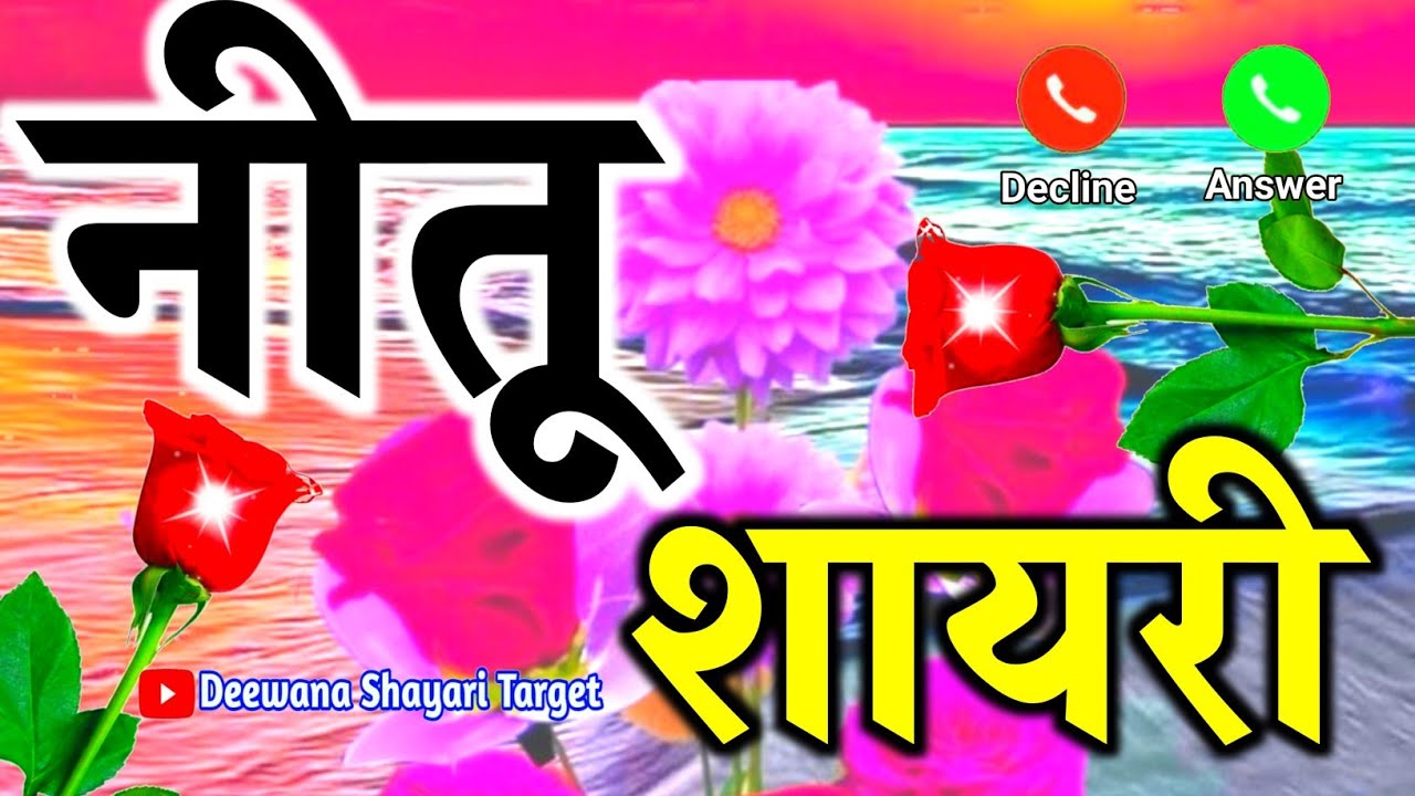 नीतू नाम की शायरी 🌹Neetu name love status 🌹 Nitu naam ki ringtone 🌹 I Love You Neetu 🌹 Shayari