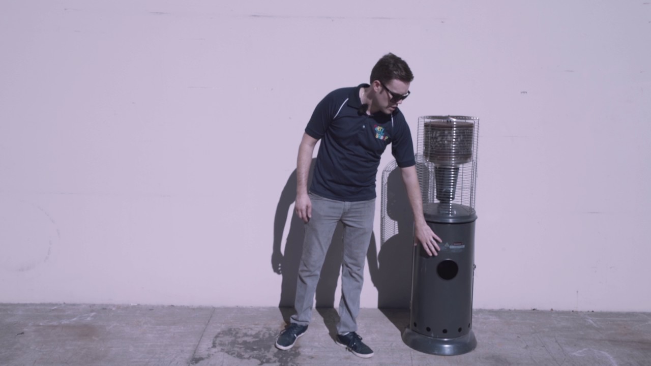 Outdoor heater hire Sydney and Melbourne Gas area heater YouTube