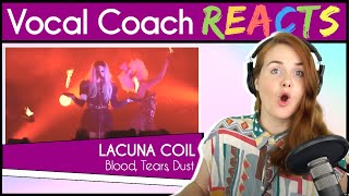 Vocal Coach reacts to Lacuna Coil - Blood, Tears, Dust (Live)