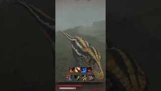 Path of titans rex stomps achi #gaming #dinofight #dinosaur #pathoftitans #rex #raptor #fight #dino