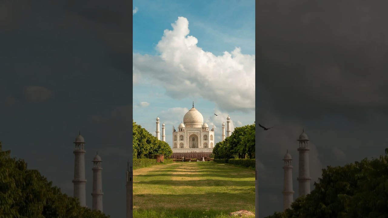Taj Mahal timelapse from Mehtab Bagh / Taj View Point