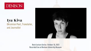 Beck Lecture Series: Iya Kiva Oct. 10, 2023